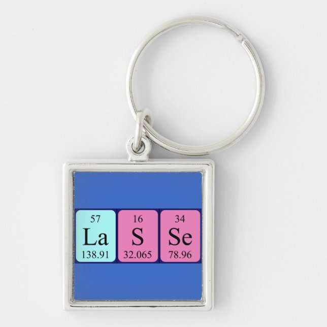 Lasse periodic table name keyring (Front)