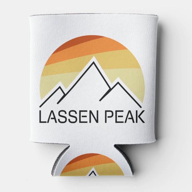Lassen Peak California Retro Can Cooler (Front)
