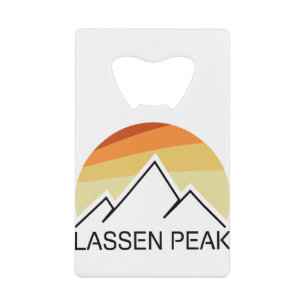 Lassen Peak California Retro Credit Card Bottle Opener