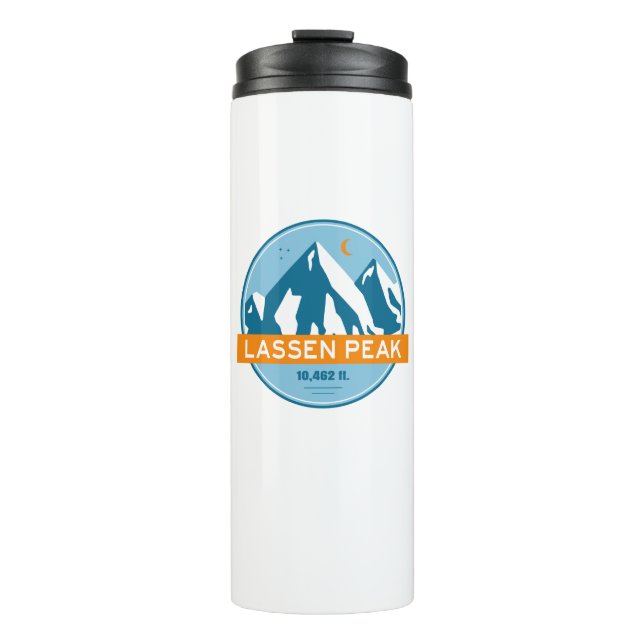 Lassen Peak California Stars Moon Thermal Tumbler (Front)