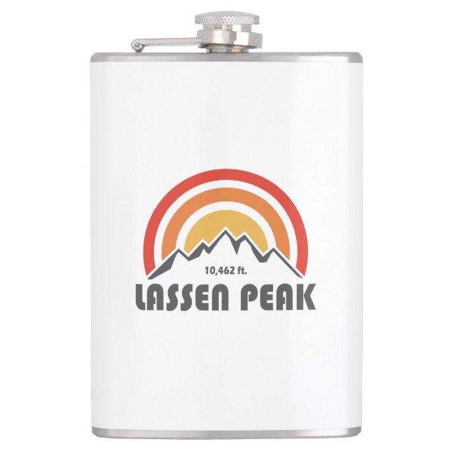 Lassen Peak Hip Flask (Front)