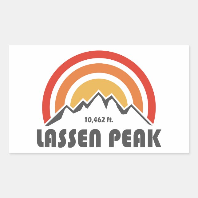 Lassen Peak Sticker (Front)
