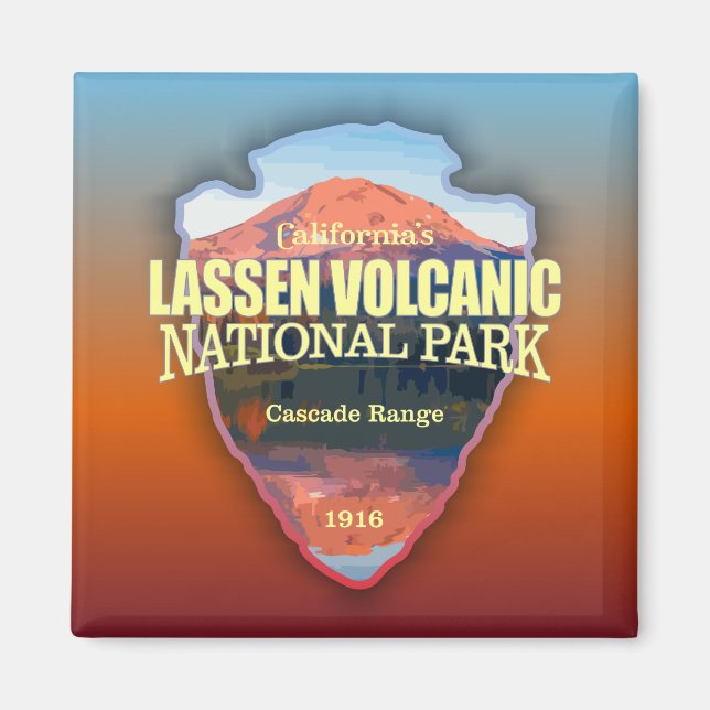 Lassen Volcanic (arrowhead) Magnet (Front)
