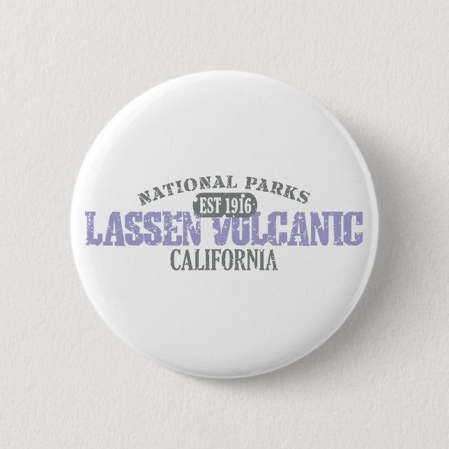 Lassen Volcanic National Park 2 Inch Round Button (Front)
