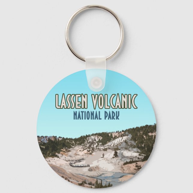 Lassen Volcanic National Park California Keychain (Front)