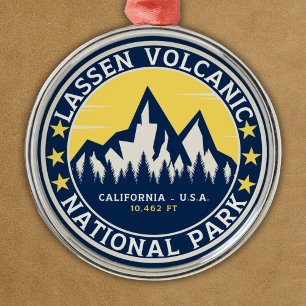 Lassen Volcanic National Park California Metal Ornament