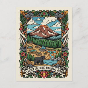 Lassen Volcanic National Park California Postcard