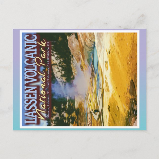 LASSEN VOLCANIC NATIONAL PARK - CALIFORNIA US POSTCARD (Front)