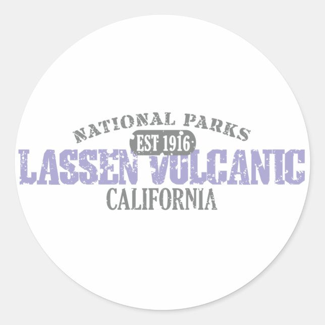 Lassen Volcanic National Park Classic Round Sticker (Front)