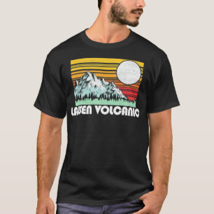 Lassen Volcanic National Park Mountains  Sun Retro T-Shirt