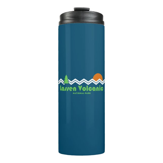 Lassen Volcanic National Park Retro Thermal Tumbler (Front)