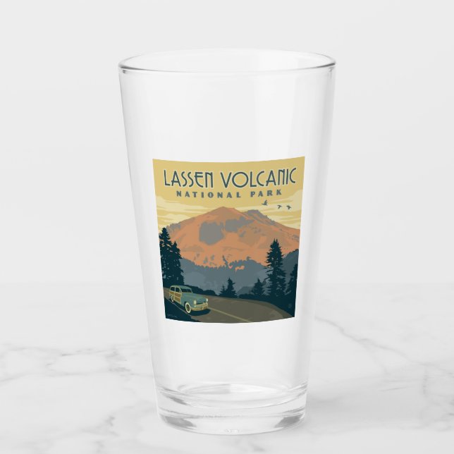Lassen Volcanic National Park | Road Trip Glass (Front)