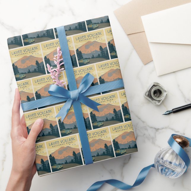 Lassen Volcanic National Park | Road Trip Wrapping Paper (Gifting)