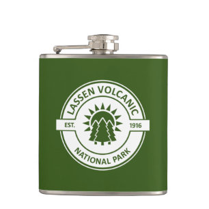Lassen Volcanic National Park Sun Trees Hip Flask