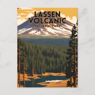 Lassen Volcanic National Park Travel Postcard