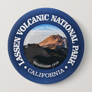 Lassen Volcanic (NP2) 4 Inch Round Button