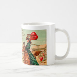 Lasso my heart Vintage Valentine Coffee Mug