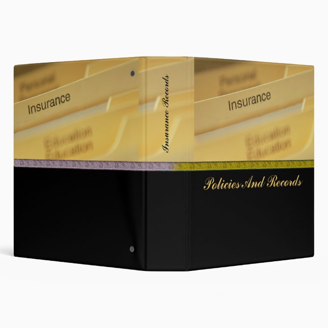 L'assurance enregistre le classeur d'Avery (Arrière-plan)