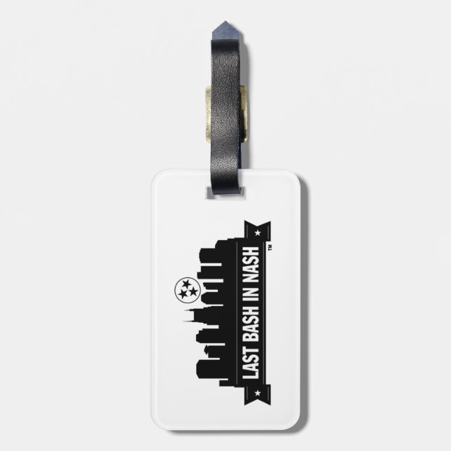 Last Bash In Nash Skyline Luggage Tag (Back Vertical)