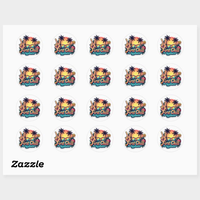 Last Bell First Chill Groovy Sticker (Sheet)