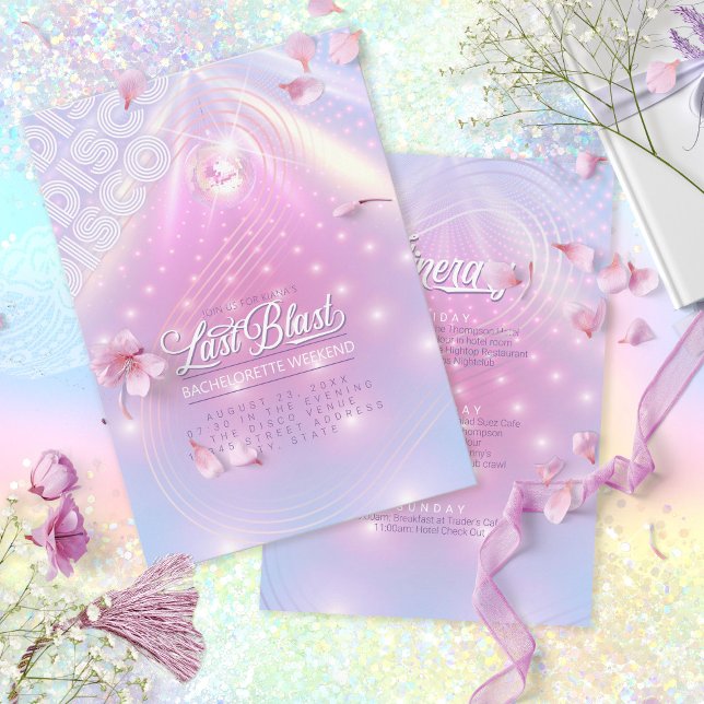 Last Blast Disco Bachelorette Weekend ID928 Invitation (Creator Uploaded)