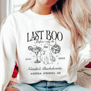 Last Boo Before I Do Bachelorette Halloween Party Sweatshirt