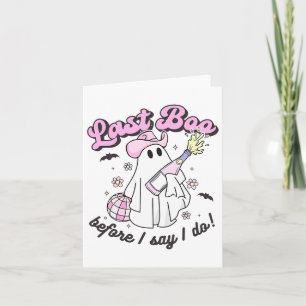 Last Boo Before I Say I Do Cowgirl Ghost Disco Hal Card