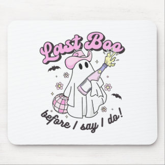 Last Boo Before I Say I Do Cowgirl Ghost Disco Hal Mouse Pad