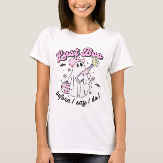 Last Boo Before I Say I Do Cowgirl Ghost Disco Hal T-Shirt