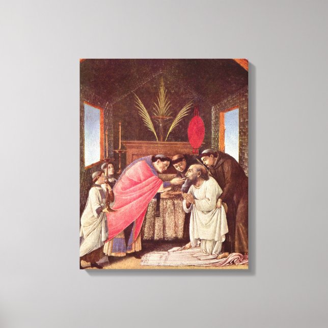 Last Communion of St. Jerome - Botticelli Canvas Print (Front)