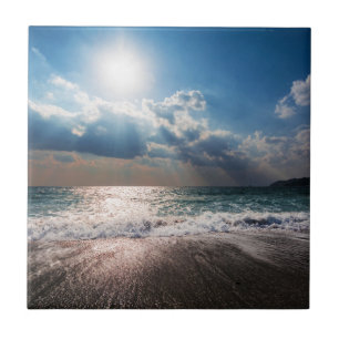 Last Day at the Beach Tile