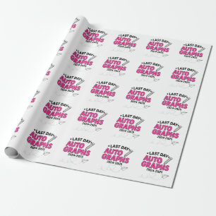 Last Day Autographs 2024-2025 Graduation  Wrapping Paper