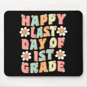 Last Day Of 1st Grade Cute Groovy First Grade Teac Mouse Pad