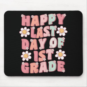 Last Day Of 1st Grade Cute Groovy First Grade Teac Mouse Pad