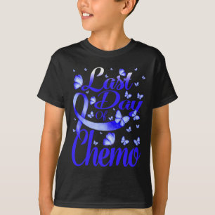 Last Day Of Chemo Alopecia Awareness Butterfly T-Shirt