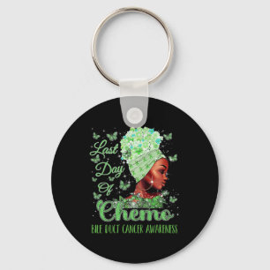 Last Day Of Chemo Bile Duct Cancer Awareness  Keychain