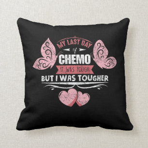 Last Day Of Chemo Last Treatment Radiation Throw Pillow