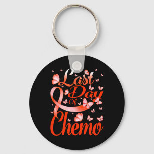 Last Day Of Chemo Rsd Crps Awareness Butterfly  Keychain