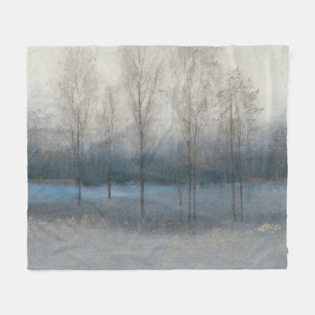 Last Day of Fall Fleece Blanket (Front (Horizontal))