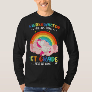 Last Day Of Kindergarten Student Teacher Unicorn 1 T-Shirt