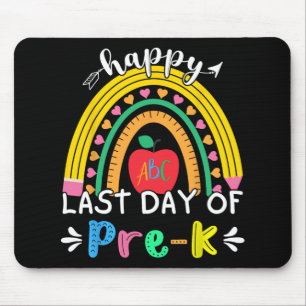Last Day Of Pre-k Kindergarten Rainbow Teacher Stu Mouse Pad
