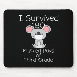 Last Day Of School 180 Masked Days Of Third Grade  Mouse Pad