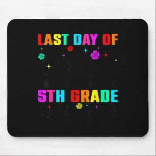 Last Day Of School 2024 2025 5th Grade Autograph G Mouse Pad