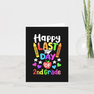 Last Day Of School 2nd Grade Cl Of 2024 Kids Card