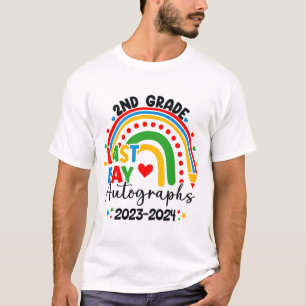 Last Day Of School Autograph 2nd Grade Graduation  T-Shirt