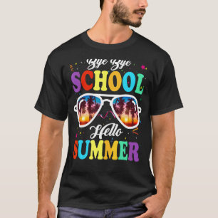 Last Day Of School Bye School Hello Pool Swimming T-Shirt