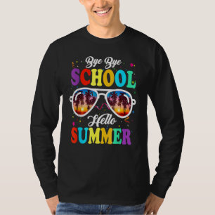 Last Day Of School Bye School Hello Pool Swimming  T-Shirt