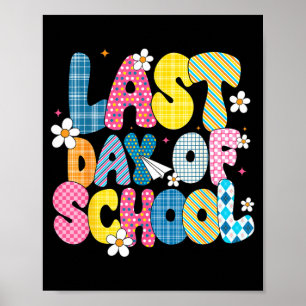 Last Day of School Coquette School Out Graduation Poster