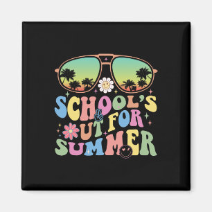 Last Day Of School Graduation Groovy Schools Out F Magnet