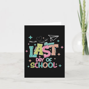 Last Day Of School Graduation We Out Summer Kids T Card